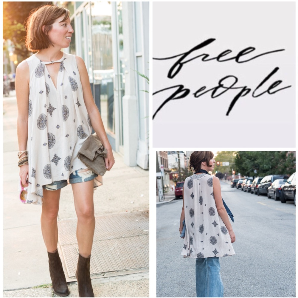 Free People Printed Tree Swing Tunic.